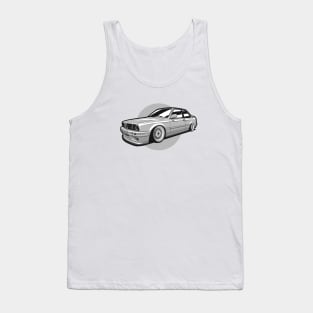 Silver Gray E30 Classic Coupe Tank Top